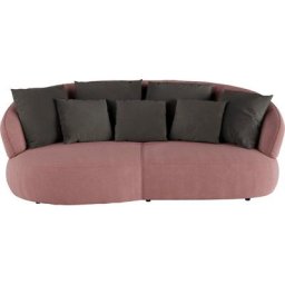 INOSIGN Big-Sofa La Luna, Big-Sofa, halbrund, mit weichen Zier- und Rückenkissen