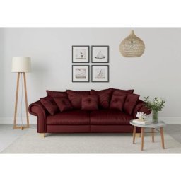 Home affaire Big-Sofa Queenie Megasofa, 2 Teile, mit weichem Sitzkomfort und zeitlosem Design, viele kuschelige Kissen