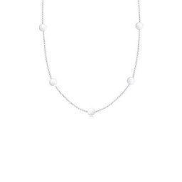 Elli Kette mit Anhänger Erbskette Plättchen Geo Kreis Basic 925er Silber
