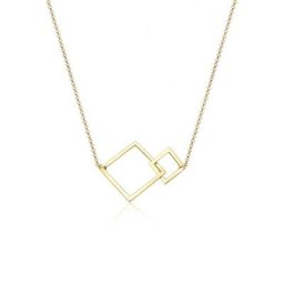 Elli Kette mit Anhänger Viereck Geo Quadrat Basic 925 Sterling Silber