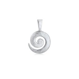 Nenalina Kettenanhänger Spirale Basic Kreis Rund Kettenanhänger 925 Silber