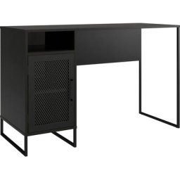 Dorel Home Schreibtisch Purdue (1-St), Tür mit Magnetverschluß, Gestell aus Metall, Höhe 76,5 cm
