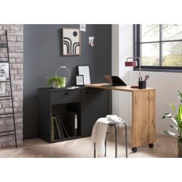 Schildmeyer Schreibtisch Tiny Working, praktisch im Home Office, Sideboard mit flexibler Arbeitsplatte