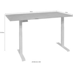 Mäusbacher Schreibtisch Big System Office, Breite 120 cm, elektrisch höhenverstellbar