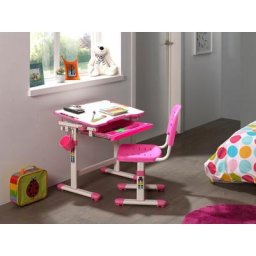Vipack Kinderschreibtisch Comfortline (Set, mit Stuhl), Schülerschreibtsich, ergenomisch höhenverstellbar, mit Stauraumfach