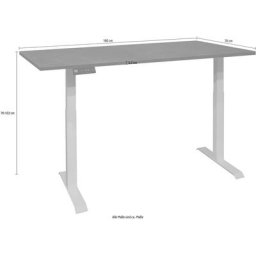 Mäusbacher Schreibtisch Big System Office, Breite 160 cm, elektrisch höhenverstellbar