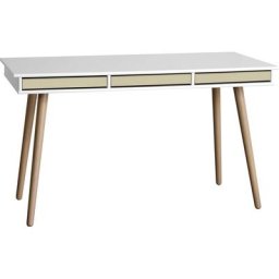 Hammel Furniture Schreibtisch Mistral, mit Holzbeinen und drei Schubladen, Breite: 137,4 cm
