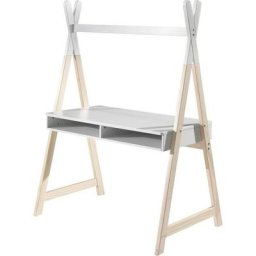 Vipack Schreibtisch Kiddy, Ausgefallene Tipi Optik für den Schreibtisch, mit großer Arbeitsfläche