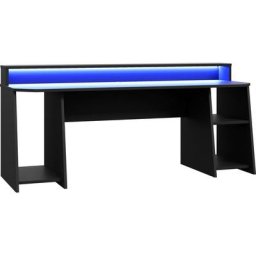 FORTE Gamingtisch Tezaur, mit RGB-Beleuchtung und Halterungen