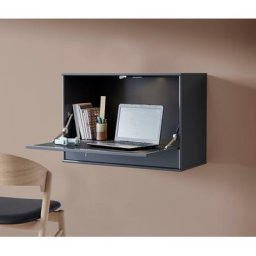 Hammel Furniture Schreibtisch Mistral, Wandschreibtisch mit Klappe, Schublade und LED Spot, Breite: 89 cm