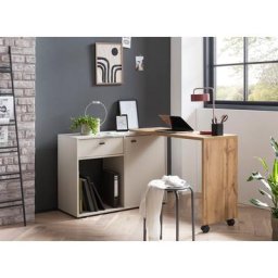 Schildmeyer Schreibtisch Tiny Working, praktisch im Home Office, Sideboard mit flexibler Arbeitsplatte