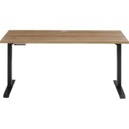 Maja Möbel Schreibtisch eDJUST, Breite 150 cm, Gestell anthrazit oder Roheisen lackiert