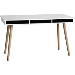 Hammel Furniture Schreibtisch Mistral, mit Holzbeinen und drei Schubladen, Breite: 137,4 cm