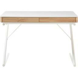 MCA furniture Schreibtisch Bukarest, weiß matt mit Schubladen, Breite 120 cm