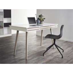 Hammel Furniture Schreibtisch Mistral, mit Holzbeinen und drei Schubladen, Breite: 137,4 cm