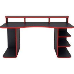 Homexperts Gamingtisch Flynn, moderner Gamingtisch mit farblich abgesetzten ABS Kanten