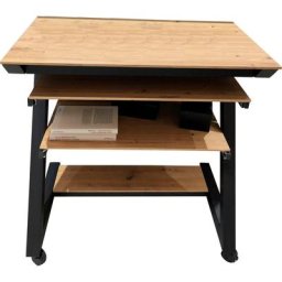 Maja Möbel Computertisch Schreib- und Computertisch 1648, Tastaturauszug, Druckerboden ausziehbar, 4 stabile Doppelrollen