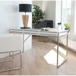 Hammel Furniture Schreibtisch Mistral, mit Metallgestell und drei Schubladen, Breite: 137,4 cm