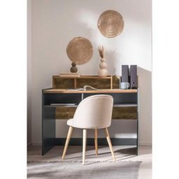 OTTO products Schreibtisch Jaaron, Breite 120 cm, 7 offene Fächer