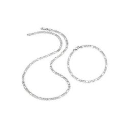Firetti Ketten und Armband Set Figarokettengliederung, ca. 5,1 mm breit (Set, 2-tlg)