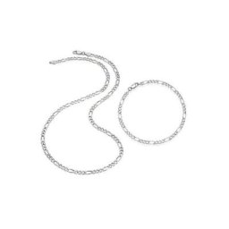 Firetti Ketten und Armband Set Figarokettengliederung, ca. 3,6 mm breit (Set, 2-tlg)