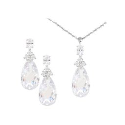 Firetti Schmuckset Tropfen (Set, 4-tlg), mit Zirkonia