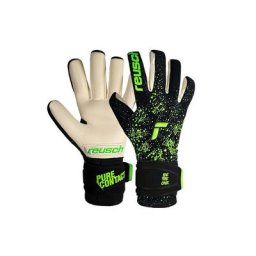 Reusch Torwarthandschuhe Pure Contact Gold mit Innennaht Schnitt und Grip Gold Belag