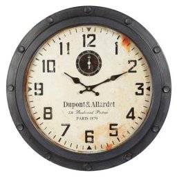 Ambiente Haus Wanduhr Loft Wanduhr aus metall 47cm