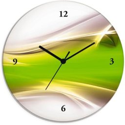 Artland Wanduhr Kreatives Element (wahlweise mit Quarz- oder Funhuhrwerk, lautlos ohne Tickgeräusche)
