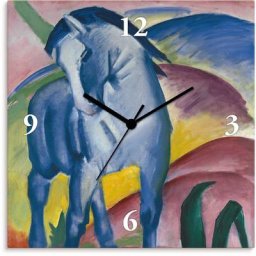 Artland Wanduhr Blaues Pferd I. 1911. (analog, 30 cm)