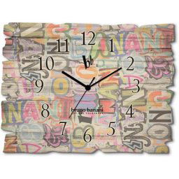 Bruno Banani Wanduhr Letter Puzzle