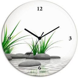 Artland Wanduhr 3 D Steine (wahlweise mit Quarz- oder Funhuhrwerk, lautlos ohne Tickgeräusche)