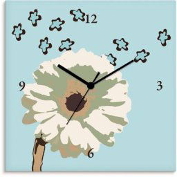 Artland Wanduhr Erinnerung I - Gerbera (wahlweise mit Quarz- oder Funhuhrwerk, lautlos ohne Tickgeräusche)