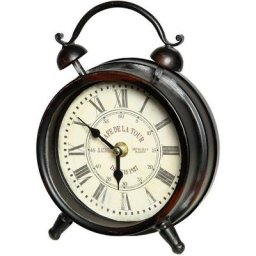 Ambiente Haus Tischuhr Tischuhr aus Metall - Klassisch 16cm