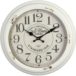 Ambiente Haus Wanduhr Wanduhr - weiss 37cm