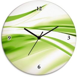 Artland Wanduhr Abstrakte Welle (wahlweise mit Quarz- oder Funhuhrwerk, lautlos ohne Tickgeräusche)