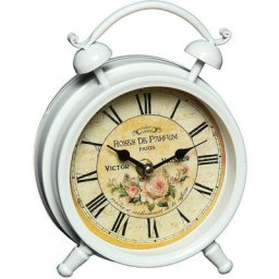 Ambiente Haus Tischuhr Tischuhr aus Metall - Rosen 16cm