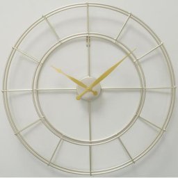 andas Wanduhr Hadersleben (goldfarben, rund, aus Metall)