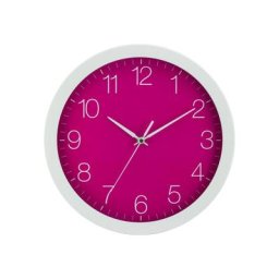 EUROTIME Wanduhr Trend Alu Fuchsia, 86152-00-5