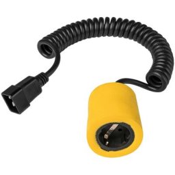 SCHELLENBERG Spiralkabel Strom-Adapterkabel, 2800 cm, zur Stromentnahme von den Garagentorantrieben Smart DRIVE L und XL