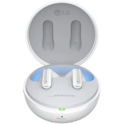 LG TONE Free DFP9 In-Ear-Kopfhörer (Active Noise Cancelling (ANC), Echo Noise Cancellation (ENC), LED Ladestandsanzeige, Rauschunterdrückung, Sprachsteuerung, UV-Reinigung, Google Assistant, Siri, Bluetooth, Wireless)