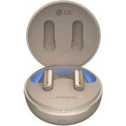 LG TONE Free DFP9 In-Ear-Kopfhörer (Active Noise Cancelling (ANC), Echo Noise Cancellation (ENC), LED Ladestandsanzeige, Rauschunterdrückung, Sprachsteuerung, UV-Reinigung, Google Assistant, Siri, Bluetooth, Wireless)