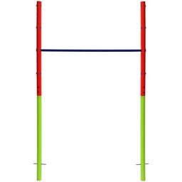 Best Sporting Turnreck 61390 Laura Spielplatz, grün/rot/blau, 3 verstellbare Höhen ca. 97-123-150 cm