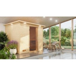 Wolff Sauna Innensauna basic Nikos, BxTxH: 259 x 210 x 192 cm, 40 mm