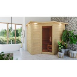 Wolff Sauna Innensauna basic Lisias, BxTxH: 264 x 198 x 192 cm, 40 mm