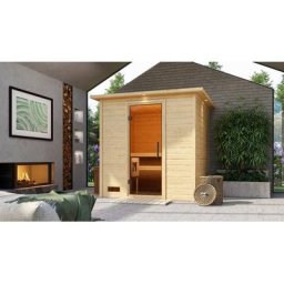 Wolff Sauna Innensauna basic Zino, BxTxH: 224 x 210 x 192 cm, 40 mm