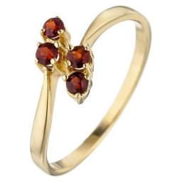 JOBO Goldring, 375 Gold mit Granat