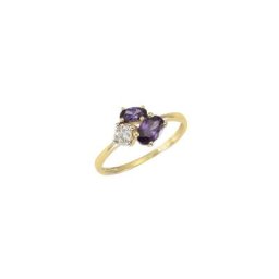 Fascination by Ellen K. Fingerring Gold 375 Amethyst + Zirkonia