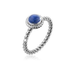 Nenalina Fingerring Lapislazuli Geburtsstein September Edel 925 Silber