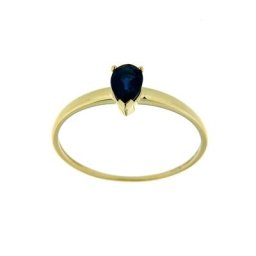 Firetti Goldring Tropfen, mit Saphir